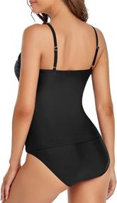 img 1 attached to Hilor Tankini Swimsuits Bathing Swimwear Women's Clothing