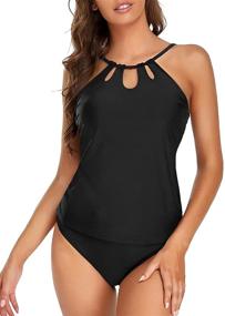 img 3 attached to Hilor Tankini Swimsuits Bathing Swimwear Women's Clothing