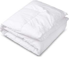 img 3 attached to 🛏️ Circles Home White Down Alternative Comforter Cotton Top - Quilted Style: Full Size – Healthy and Cozy Bedding Solution