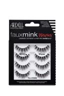 👁️ ardell false lashes faux mink wispies multipack - 4 pairs for fuller, bolder eyes logo