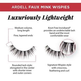 img 3 attached to 👁️ Ardell False Lashes Faux Mink Wispies Multipack - 4 Pairs for Fuller, Bolder Eyes