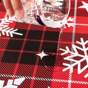 img 2 attached to Waterproof Wipe 🎄 Clean Christmas Tablecloth Decoration