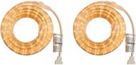 persik 18 feet clear rope light - versatile indoor and outdoor use - pack of 2 - total 36 feet length logo