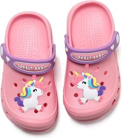 img 4 attached to Qianle Breathable Outdoor Slippers Toddler Boys' Shoes: Sturdy Clogs & Mules for Comfortable Playtime