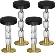 🔧 bedexut 4 pack of adjustable threaded bed frame stabilizers - anti-shake tool for headboard, walls, beds, cabinets, sofas (27-114mm) логотип