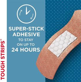 img 2 attached to 🩹 Band-Aid Brand Tough Strips Adhesive Bandages: Reliable Wound Care with Long-Lasting Protection, Extra Large Size – 10 Count (Pack of 2)