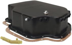 img 2 attached to 🔄 Derale 14202 Transmission Cooling Pan - Perfect Fit for GM Turbo 400 Deep Pan, Enhanced Cooling in Sleek Black