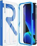 📱 raxfly 3 pack iphone 13 pro max screen protector [installation tray] [case-friendly] 9h tempered glass - compatible with iphone 13 pro max 6.7 inch logo