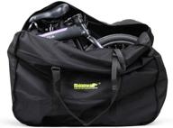 folding bicycle carry bag by rhinowalk - portable bike luggage for travel, transport, and storage (14-20 inch) logo