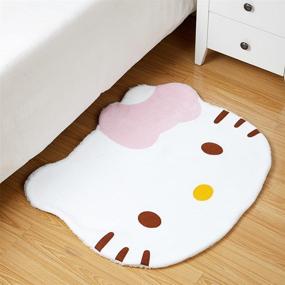 img 3 attached to 🐱 Супер мягкий коврик для детской комнаты Hello Kitty - ковер My Melody - милые ковры с мультяшными героями - милый ковер для создания уютной атмосферы