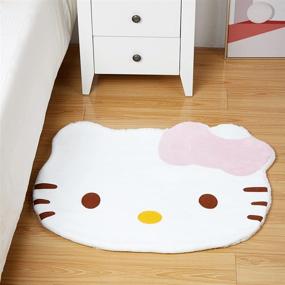 img 2 attached to 🐱 Супер мягкий коврик для детской комнаты Hello Kitty - ковер My Melody - милые ковры с мультяшными героями - милый ковер для создания уютной атмосферы