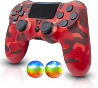 🎮 oubang camo red ps4 controller: a gamepad gift for playstation 4, with two motors to optimize control logo