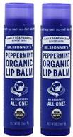 bronners moisture lip balm peppermint logo