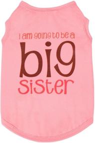 img 4 attached to 👚 Ollypet Girl Dog Clothes Shirt Big Sister XS/S/M/L Funny Outfit Small Pet T Shirt