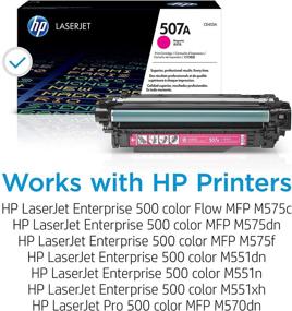 img 3 attached to 🖨️ HP 507A CE403A Magenta Toner Cartridge for LaserJet Enterprise 500, 551, 570 Series - High Quality & Compatible