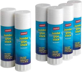 img 1 attached to Staples Washable Sticks Jumbo Clear