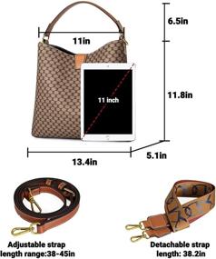 img 1 attached to TIBES Satchel Handbags Vintage Shoulder Women's Handbags & Wallets for Satchels