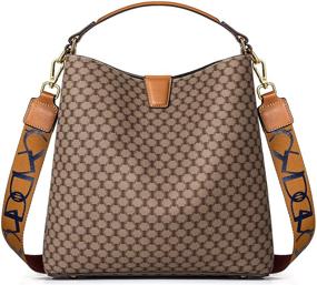 img 4 attached to TIBES Satchel Handbags Vintage Shoulder Women's Handbags & Wallets for Satchels