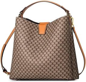 img 2 attached to TIBES Satchel Handbags Vintage Shoulder Women's Handbags & Wallets for Satchels
