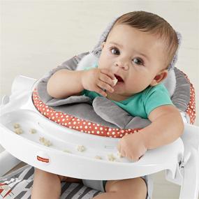 img 3 attached to Fisher-Price Premium Sit-Me-Up Floor Seat: Peek-a-Boo Fox Infant Chair with Toy Tray