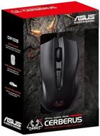 🖱️ asus cerberus optical gaming mouse - ambidextrous controls for left & right-handed gamers - wired gaming mouse for pc - 6 buttons - sweatproof and slip-resistant design логотип