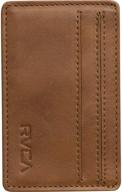 🧳 modern minimalist rvca mens clean card wallet: sleek design for practical style logo