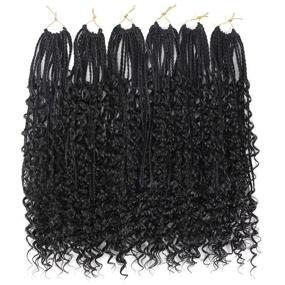 🔗 20 Inch 6-Pack Goddess Box Braids Crochet Hair with…