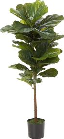 img 4 attached to Ella and Lulu Design Fiddle Leaf Tree - 3' Tall Indoor & Outdoor Window Centerpiece for Weddings, Parties, and Celebrations