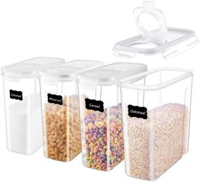 img 4 attached to ME FAN Cereal Storage Containers Airtight Storage & Organization for Kitchen Storage & Organization