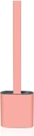 🚽 luxaco silicone toilet brush: deep-cleaning non-slip brush for easy toilet corner cleaning – pink logo