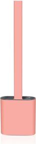 img 4 attached to 🚽 LUXACO Silicone Toilet Brush: Deep-Cleaning Non-Slip Brush for Easy Toilet Corner Cleaning – Pink