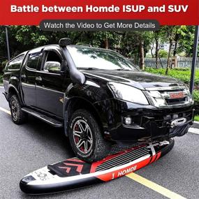 img 2 attached to 🏄 Homde Inflatable Paddle Board Stand Up 6 Inches Thick SUP with Premium Accessories: Ultimate Paddling Adventure Set with Carry Bag, Stability Fin, Surf Control, Non-Slip Deck - Adjustable Paddle and Hand Pump Included!