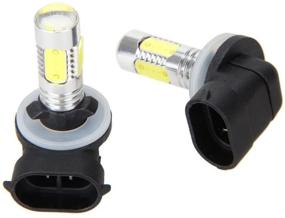 img 3 attached to 🔦 XT AUTO 2x 6000K White High Power 881 886 889 894 COB LED Fog Driving Light Bulbs - Enhanced Visibility for Safe Night Driving