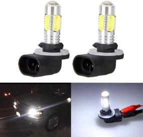 img 4 attached to 🔦 XT AUTO 2x 6000K White High Power 881 886 889 894 COB LED Fog Driving Light Bulbs - Enhanced Visibility for Safe Night Driving