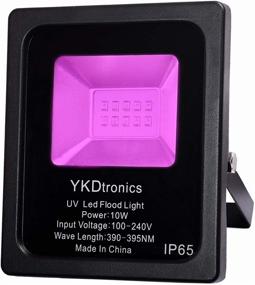 img 3 attached to YKDtronics 10W UV LED Black Light, Indoor and Outdoor Blacklights for Neon Glow, Blacklight 🌈 Party, Stage Lighting, Fluorescent Effect, Halloween, Glow in The Dark, and Curing - Enhanced for SEO