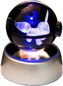 img 4 attached to 🔮 Boys' 3D Night Light with Crystal Ball Design - LED Night Lights for Christmas and Birthday Gifts - Kids' LED Base Lamp with 3D Illusion Toy - Nightlight for Kids, Children, and Holiday Gifts (1Pcs)