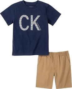 img 1 attached to Calvin Klein Pieces Shorts Peach Boys' Clothing and Clothing Sets