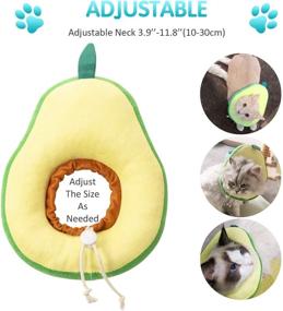 img 2 attached to 🐱 Frienda Adjustable Cat E-Collar: Cute Toast Neck Cone Collar with Soft Edge for Kittens and Cats - 2 Piece Set
