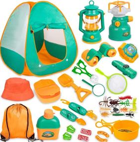 img 4 attached to Meland Kids Camping Tent 20Pcs