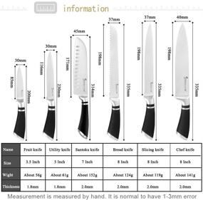 img 1 attached to Stainless Kitchen Utility Santoku Slicing