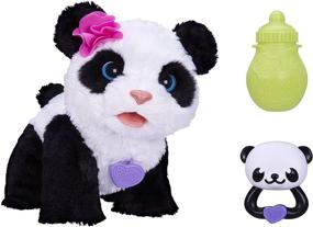 img 4 attached to 🐼 FurReal Friends Pom Baby Panda: Interactive Plush Toy for Endless Fun!