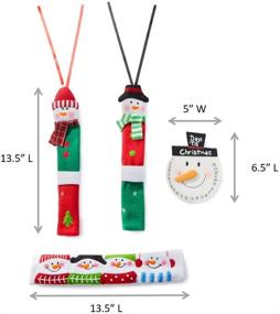 img 1 attached to 🎅 ienjoyware Snowman Fridge Door Handle Covers & Snowman Advent Calendar - Christmas Decor Idea with Kitchen Appliance