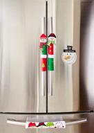 🎅 ienjoyware snowman fridge door handle covers & snowman advent calendar - christmas decor idea with kitchen appliance logo
