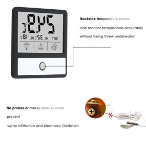 img 1 attached to LCD Digital Aquarium Thermometer, 2 Pack Fish Tank Thermometer with Large Touch Screen - Accurate Temperature Readings for Terrarium Amphibians and Reptiles