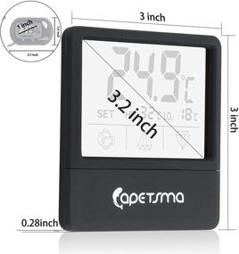 img 2 attached to LCD Digital Aquarium Thermometer, 2 Pack Fish Tank Thermometer with Large Touch Screen - Accurate Temperature Readings for Terrarium Amphibians and Reptiles