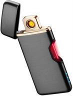 🔥 suntime usb lighter: rechargeable flameless windproof slim cigarette lighter – portable & double sided coil technology logo