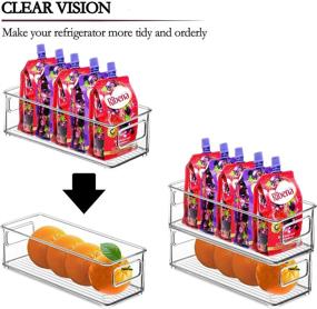 img 1 attached to 🗄️ Ultimate Pantry Organization Kit: 8 BPA-Free Clear Plastic Storage Racks for Efficient Kitchen Organization, Freezers, Countertops, and Cabinets