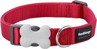 🐶 stylish and durable red dingo classic dog collar for larger breeds logo