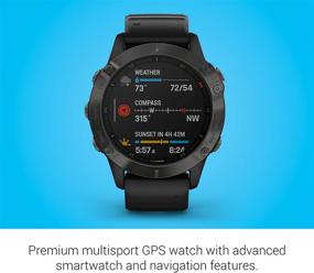 img 3 attached to Premium Garmin fenix 6 Sapphire Multisport GPS Watch: Mapping, Music, Pace Guidance & Pulse Ox Sensors