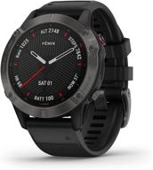 premium garmin fenix 6 sapphire multisport gps watch: mapping, music, pace guidance & pulse ox sensors logo